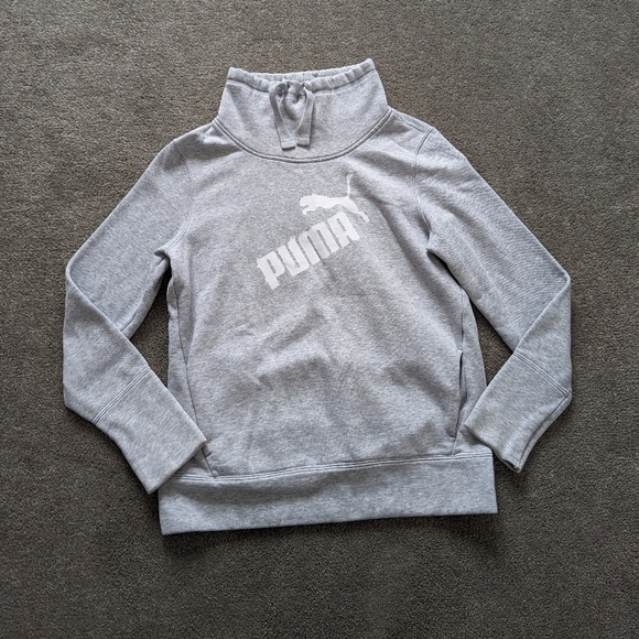 Puma Tops - Puma silver gray turtleneck sweatshirt women's Medium
